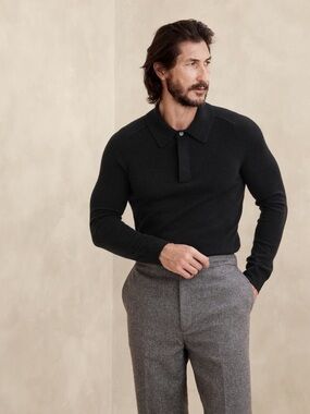Banana Republic Viaggio Cashmere Sweater Polo
